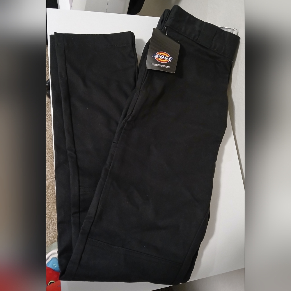NWT Men's Dickies Black‎ Twill Skinny Work Pants